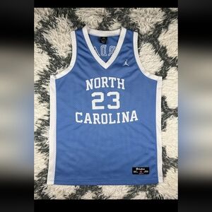 Jordan North Carolina Blue and White Jersey